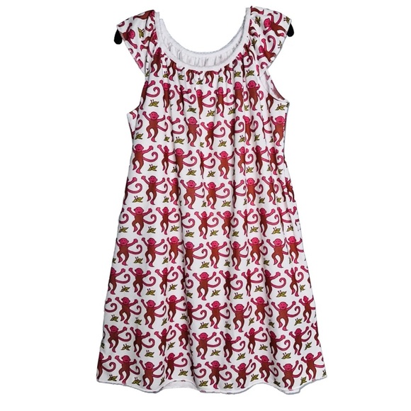 Roller Rabbit | Pajamas | Roller Rabbit Pink Monkey Pjs Girls Nightgown ...